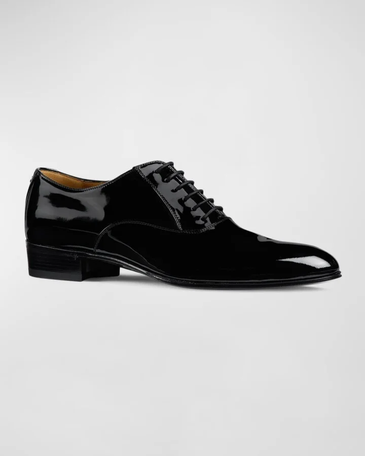 Men's Worsh Patent Leather Oxfords - Image 3