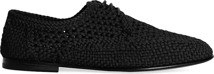 Men's Woven Derbys - Nero - Size 9