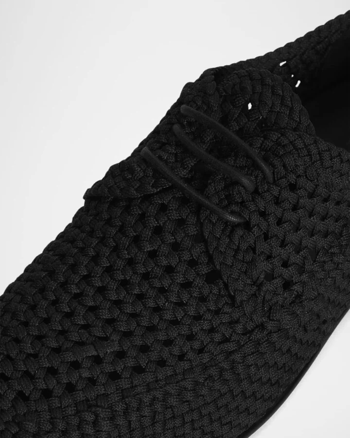 Men's Woven Fabric Derby Shoes - Image 3