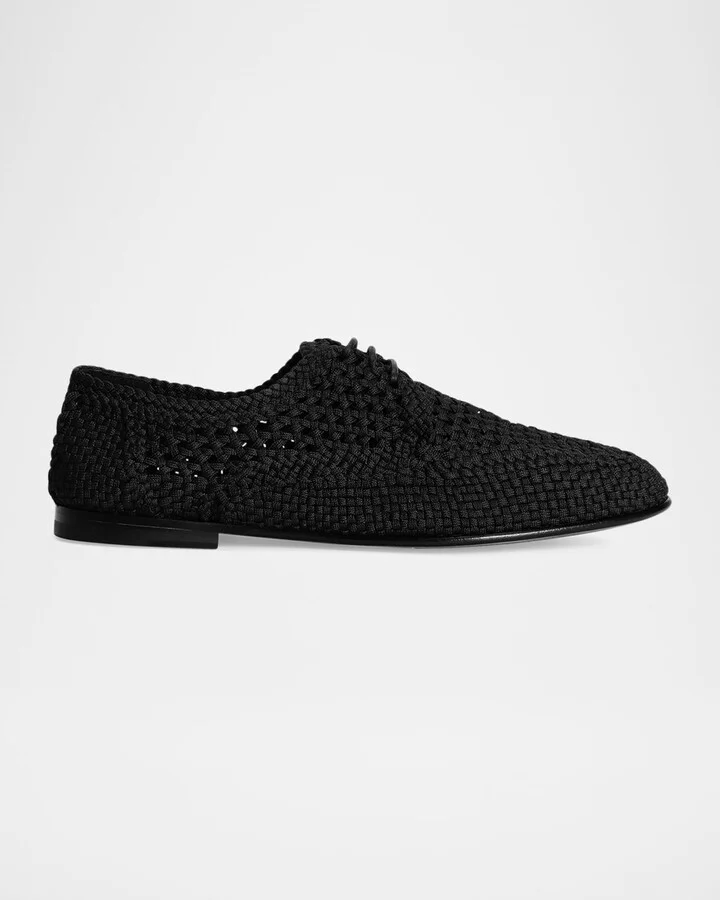 Men's Woven Fabric Derby Shoes
