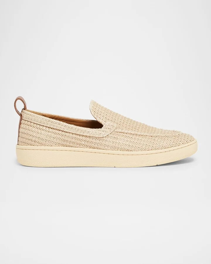 Men's Woven Raffia Loafers