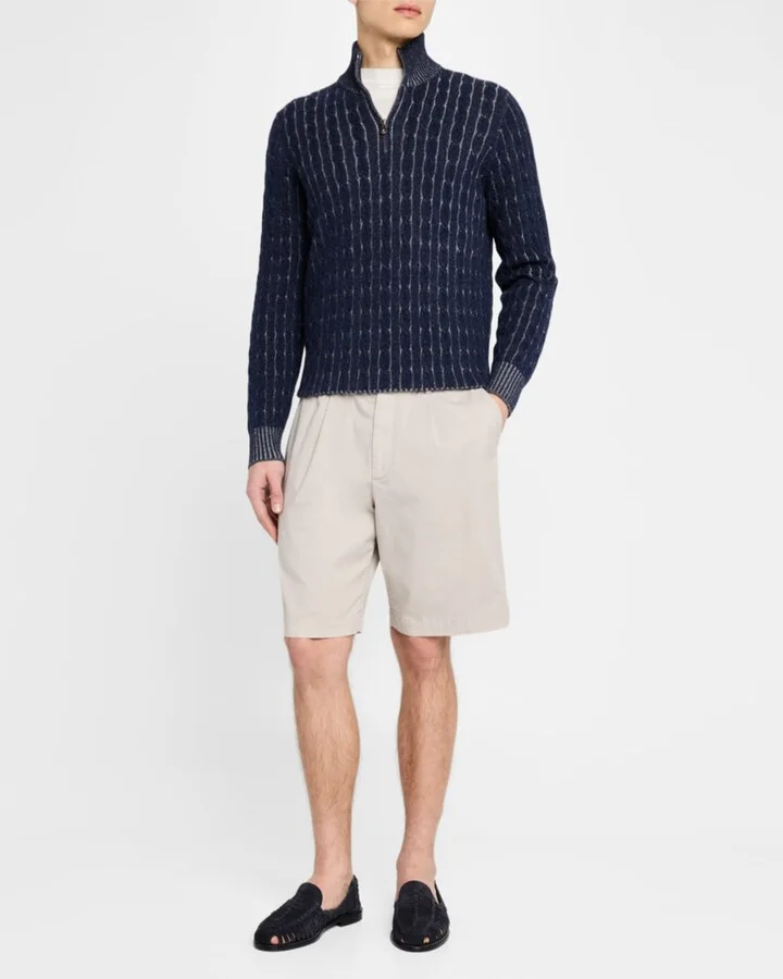 Men's Woven Suede Sandals - Image 2