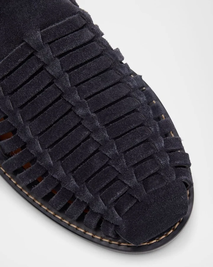 Men's Woven Suede Sandals - Image 5