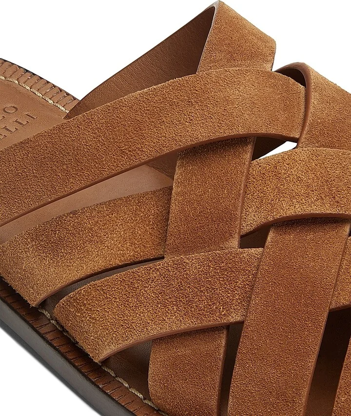 Men's Woven Suede Sandals - Brown - Size 8 - Image 5