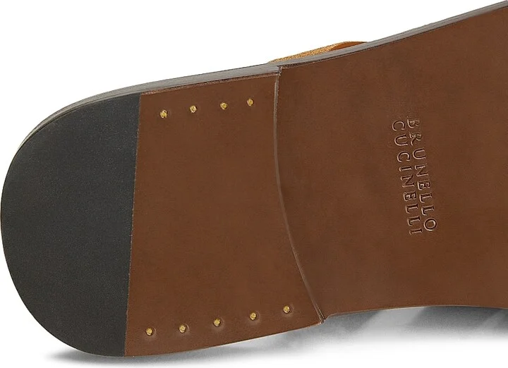 Men's Woven Suede Sandals - Brown - Size 8 - Image 6