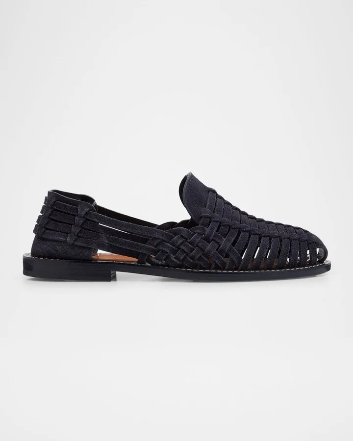 Men's Woven Suede Sandals