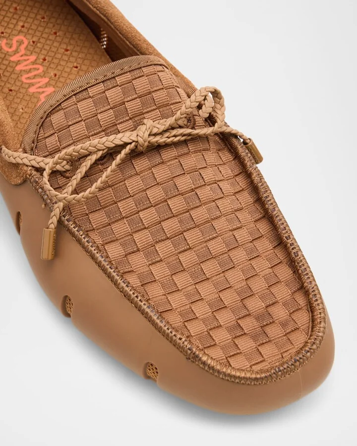 Men's Woven Textile and Suede Drivers - Image 3