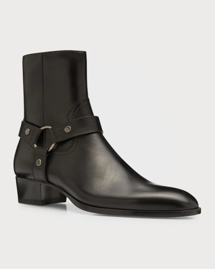 Men's Wyatt 40 Harness Biker Boots - Image 6