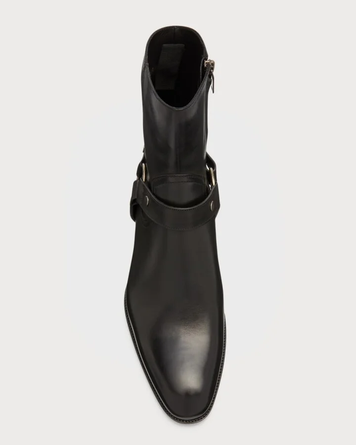 Men's Wyatt 40 Harness Biker Boots - Image 9