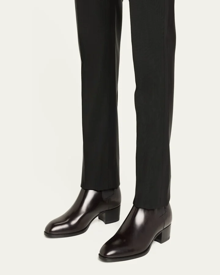 Men's Wyatt 40 Leather Chelsea Boots - Image 7