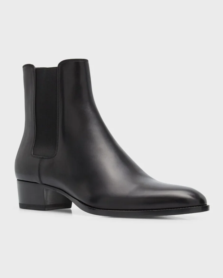 Men's Wyatt 40 Leather Chelsea Boots - Image 4