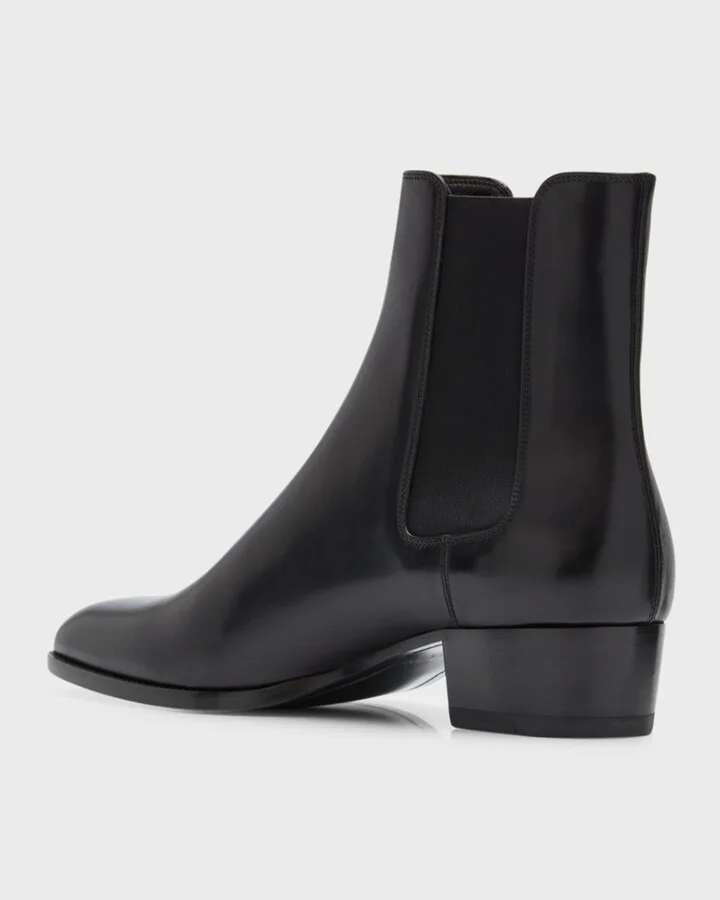 Men's Wyatt 40 Leather Chelsea Boots - Image 5