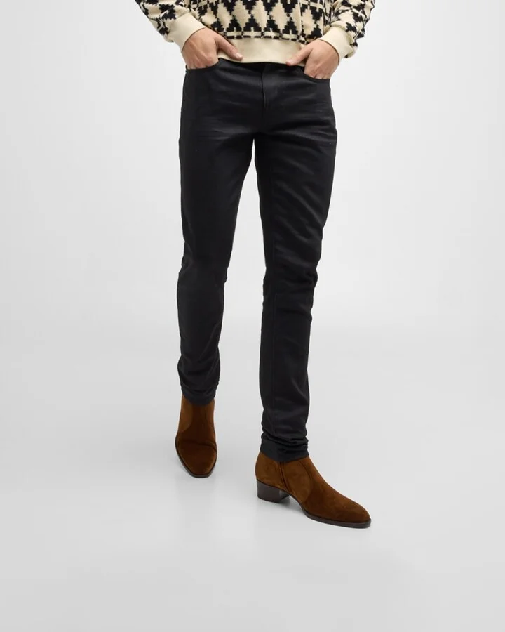 Men's Wyatt 40 Suede Zip Ankle Boots - Image 11