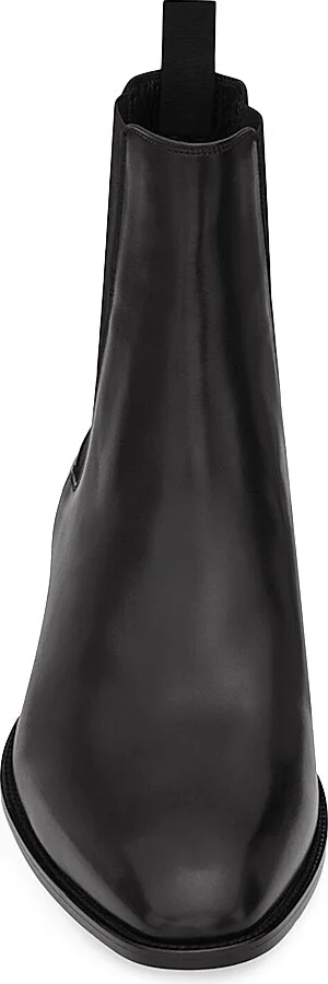 Men's Wyatt Chelsea Boots in Smooth Leather - Nero - Size 7 - Image 2