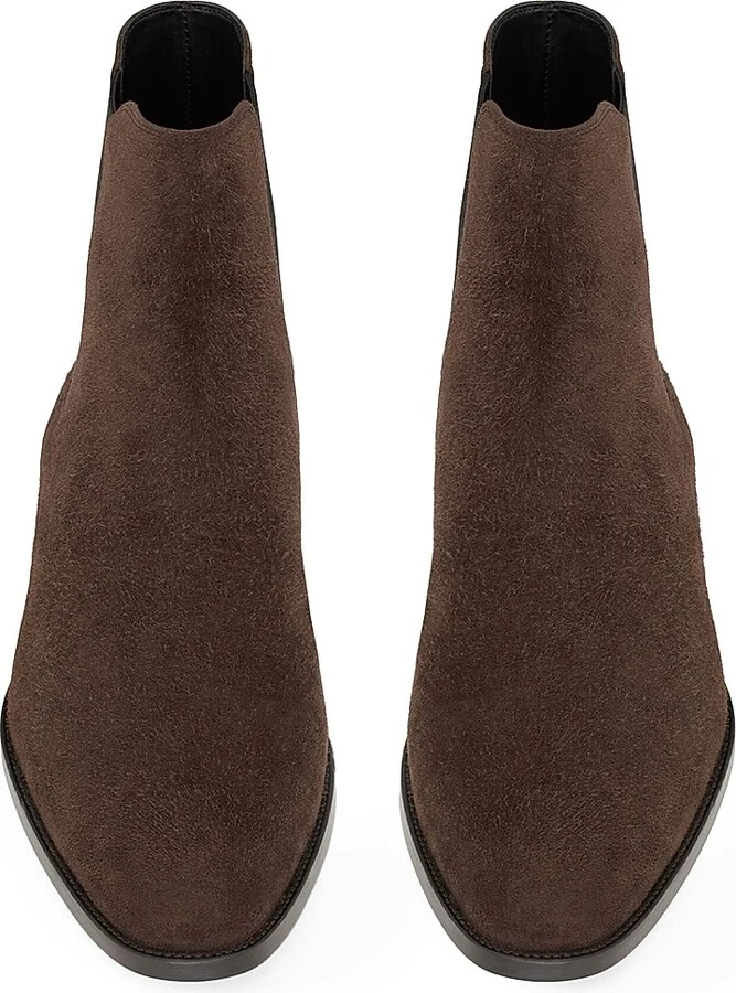 Men's Wyatt Chelsea Boots in Suede - Dark Chocolate - Size 6 - Image 3