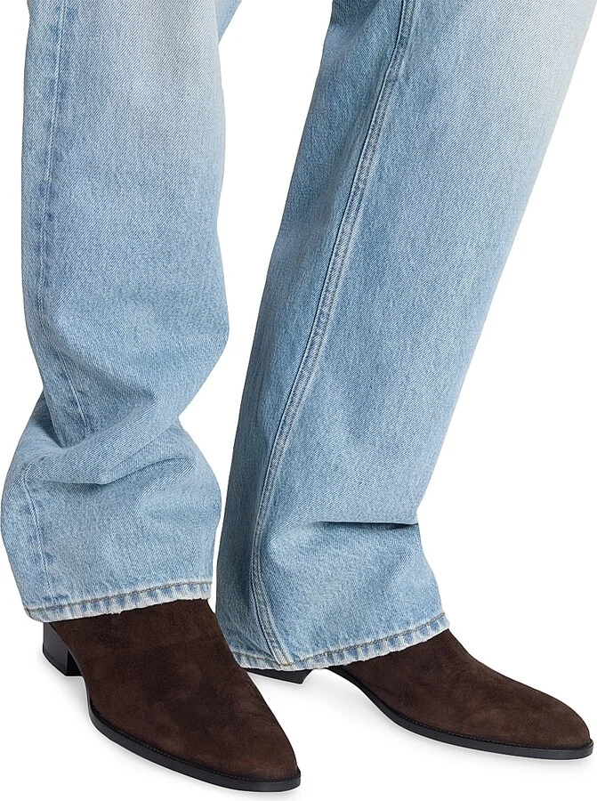 Men's Wyatt Chelsea Boots in Suede - Dark Chocolate - Size 6 - Image 4