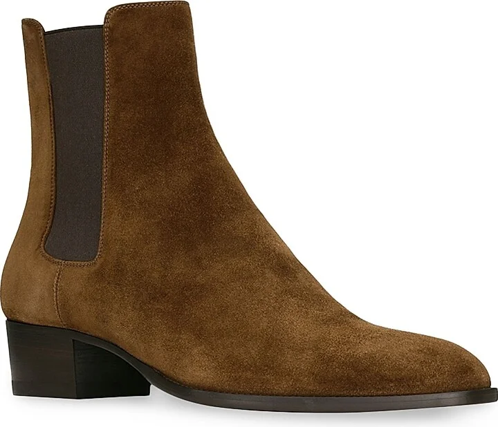 Men's Wyatt Chelsea Boots In Suede - Land - Size 6 - Image 3