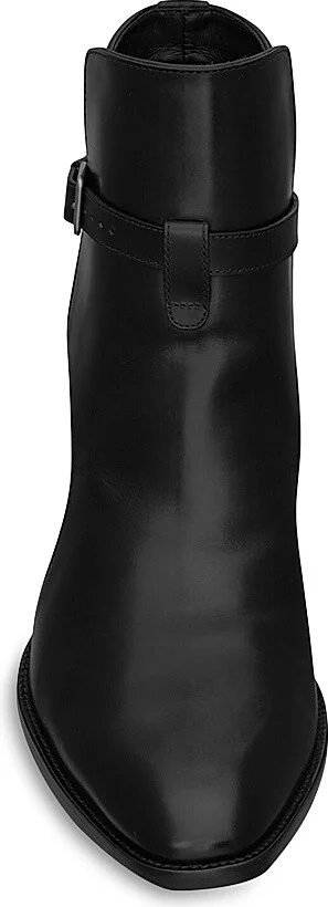 Men's Wyatt Leather Ankle Boots - Nero - Size 6.5 - Image 3