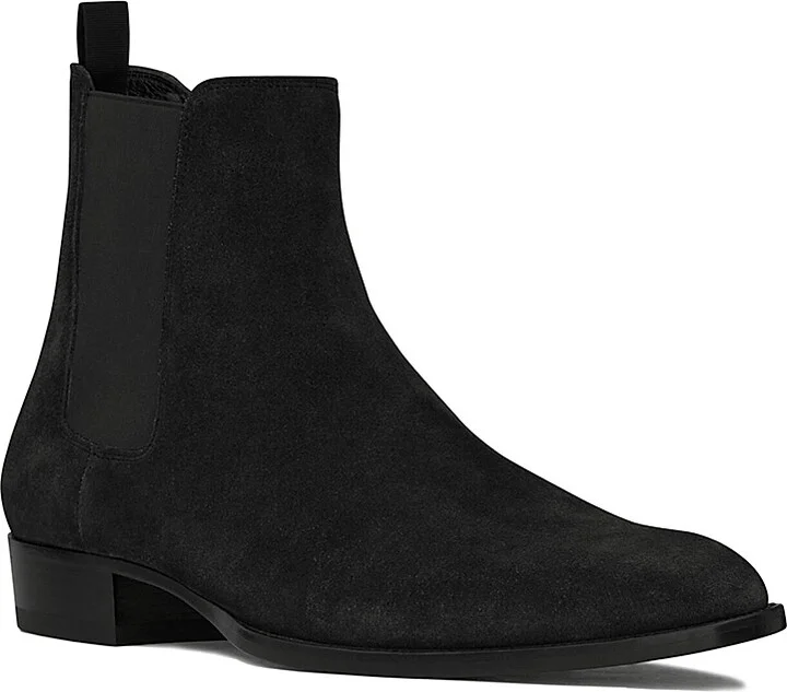 Men's Wyatt Suede Chelsea Boots - Nero - Size 7 - Image 3