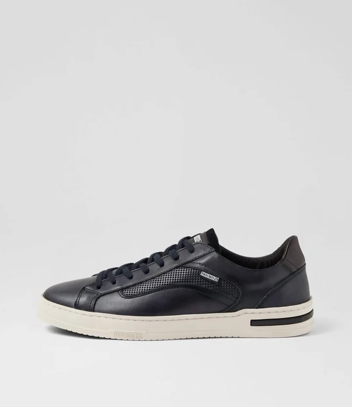 Men's Xativa Leather Sneakers Shoe In Blue