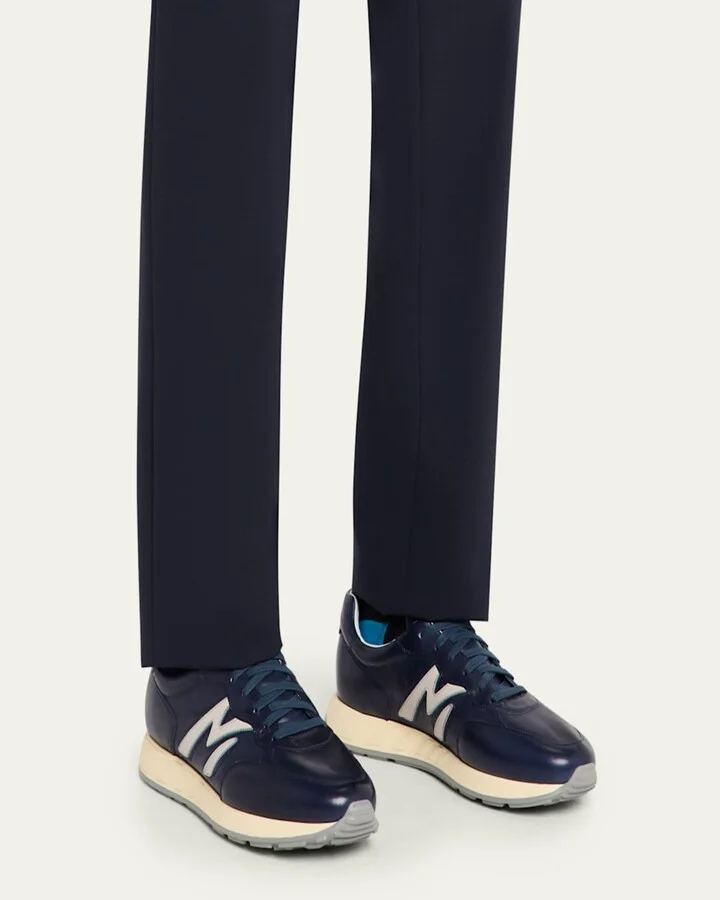 Men's Yoki Leather Runner Sneakers - Image 5