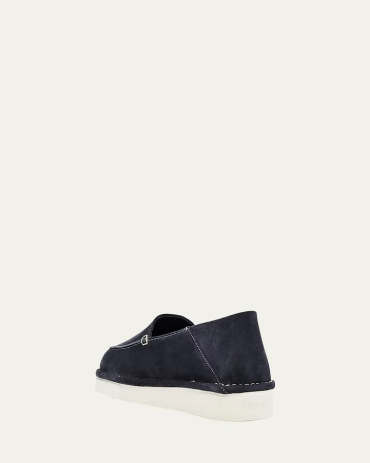 Men's York Suede Logo Rubber-Sole Loafers - Image 2