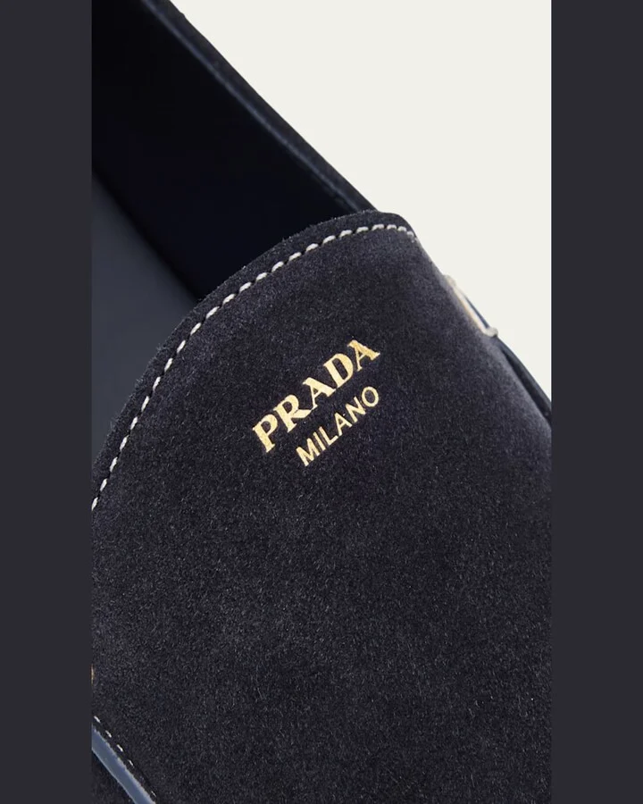 Men's York Suede Logo Rubber-Sole Loafers - Image 4