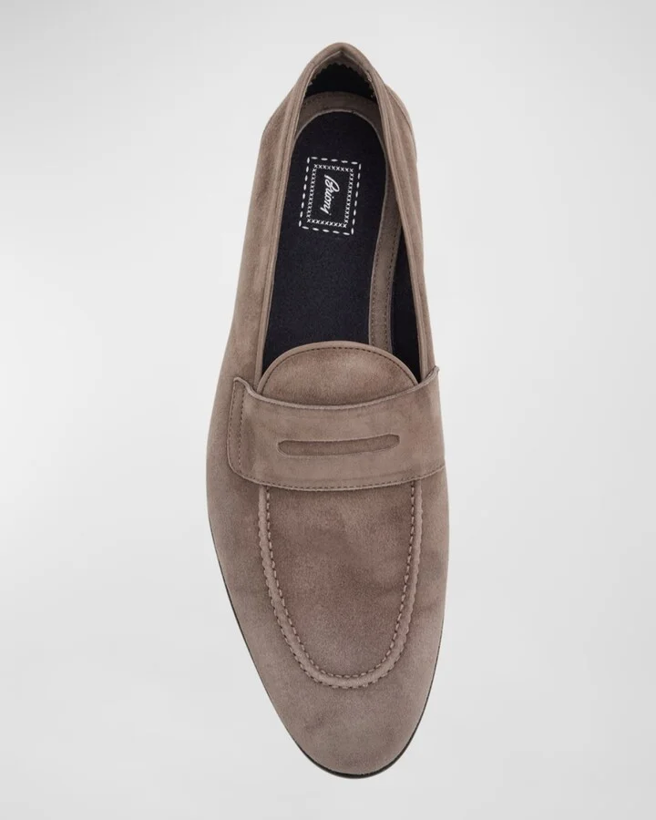 Men's York Suede Penny Loafers - Image 2