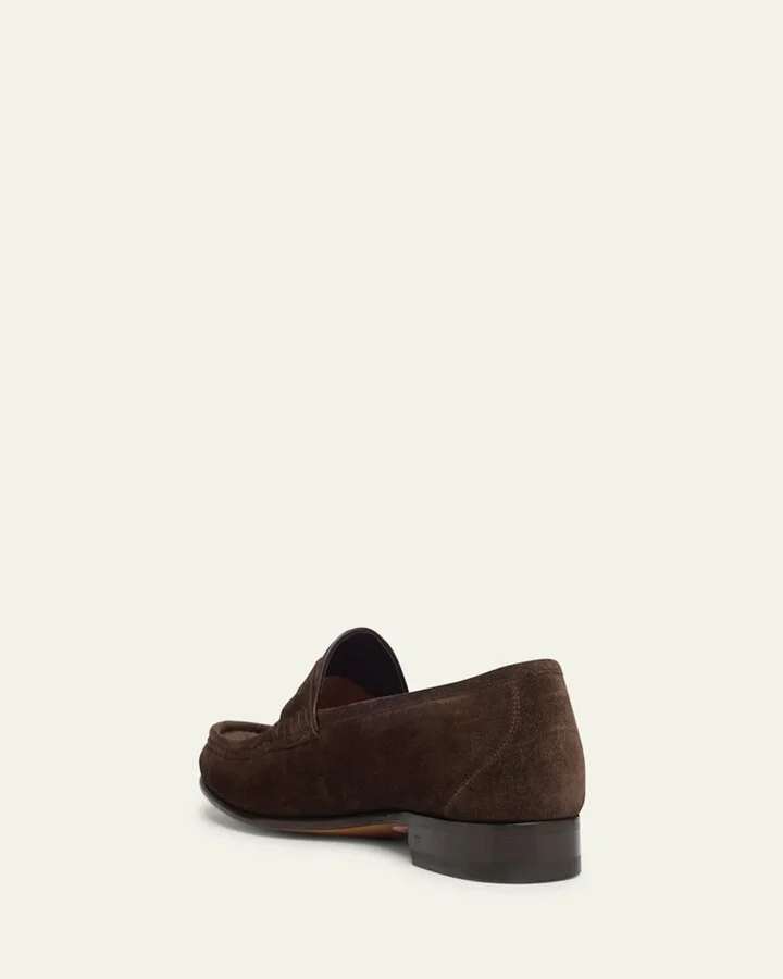 Men's York Suede Penny Loafers - Image 3
