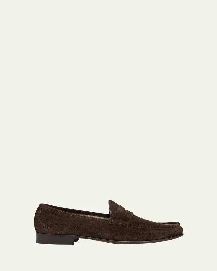 Men's York Suede Penny Loafers