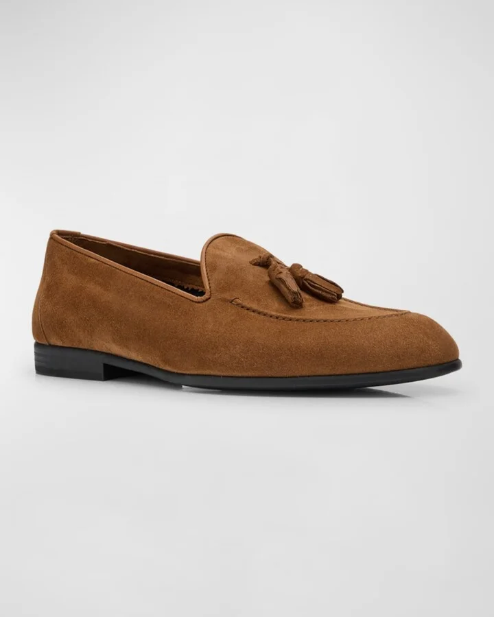 Men's York Suede Tassel Loafers - Image 5