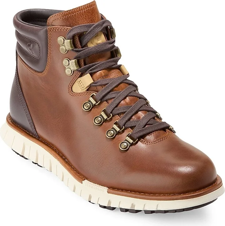 Men's ZeroGrand Remastered Berkshire Lug-Sole Leather Oxfords - Woodbury Madeira Birch - Size 7 - Image 2