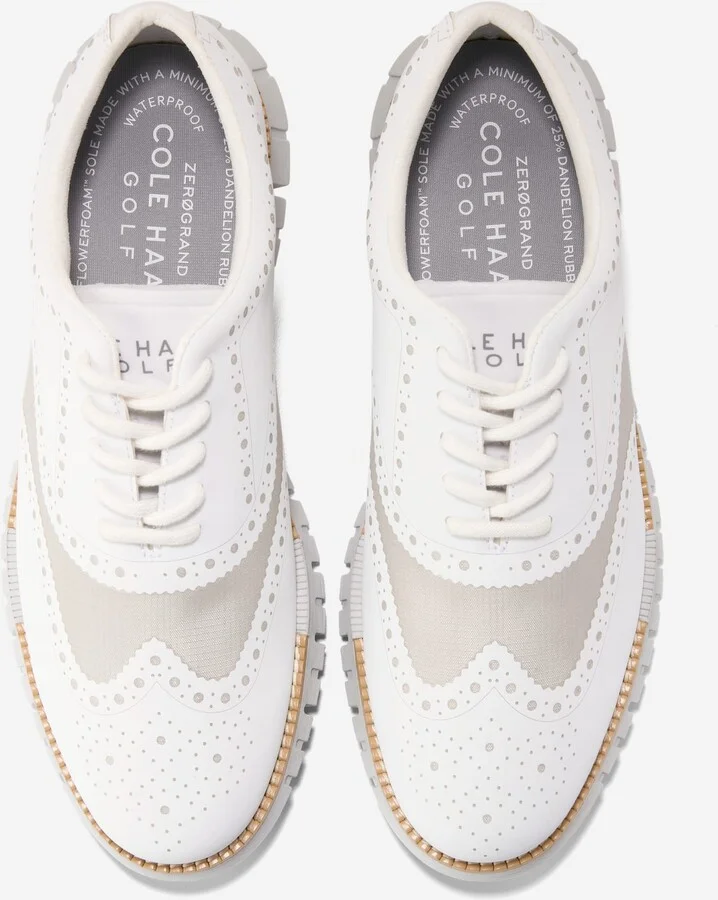 Men's ZERØGRAND Remastered No Sew Wingtip Waterproof Golf Shoes - Image 4
