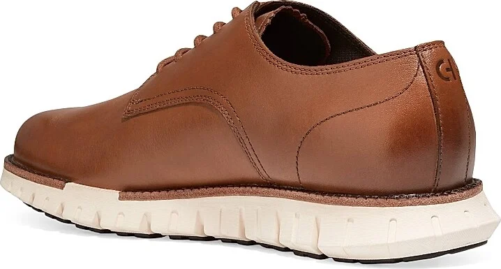 Men's ZEROGRAND Remastered Plain-Toe Leather Oxfords - British Tan - Size 7 - Image 3