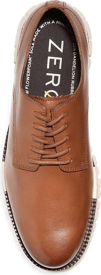 Men's ZEROGRAND Remastered Plain-Toe Leather Oxfords - British Tan - Size 7 - Image 4