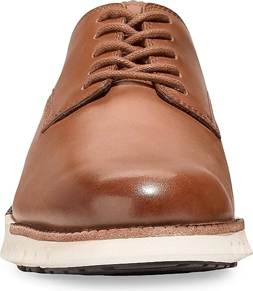 Men's ZEROGRAND Remastered Plain-Toe Leather Oxfords - British Tan - Size 7 - Image 5