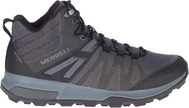 Men's Zion Fst Mid Waterproof Hiking Boots In Black/rock