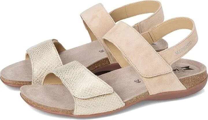 Mephisto Agave Women's Sandals Beige : EU 35 (US Women's 5) B - Medium, Leather/Suede