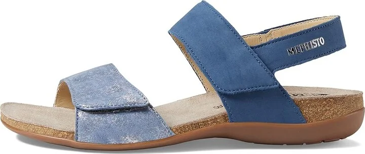 Mephisto Agave Women's Sandals Denim Combo Strada : EU 36 (US Women's 6) B - Medium, Leather/Suede - Image 5