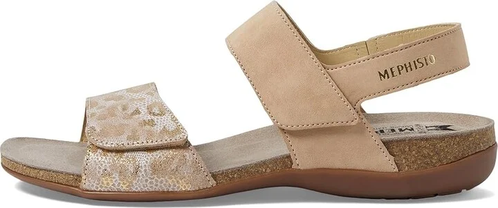 Mephisto Agave Women's Sandals Sand Velcalf : EU 36 (US Women's 6) B - Medium, Leather/Suede - Image 5