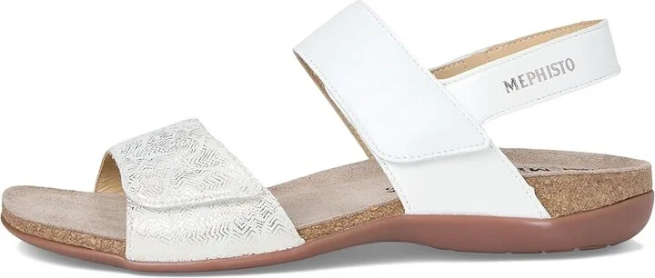Mephisto Agave Women's Sandals White Perlkid : EU 35 (US Women's 5) B - Medium, Leather/Suede - Image 6