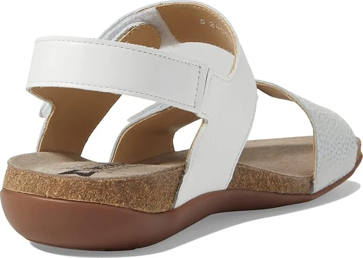 Mephisto Agave Women's Sandals White Silk Combo Belem : EU 35 (US Women's 5) B - Medium, Leather/Suede - Image 4
