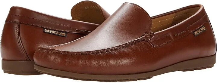 Mephisto Algoras Men's Slip on Shoes Brandy Toby : EU 41 (US Men's 7) D - Medium, Leather