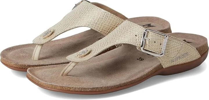 Mephisto Alinda Women's Sandals Beige : EU 39 (US Women's 9) B - Medium, Leather
