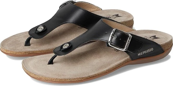 Mephisto Alinda Women's Sandals Black : EU 36 (US Women's 6) B - Medium, Leather