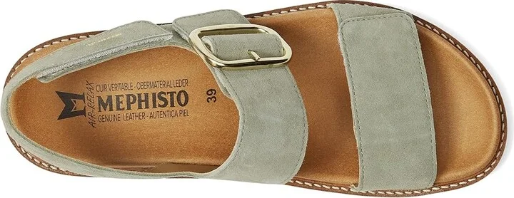 Mephisto Belona Women's Shoes Light Khaki Velcalf Premium : EU 36 (US Women's 6) B - Medium, Leather - Image 2
