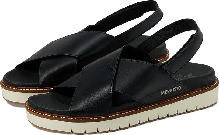 Mephisto Blanche Women's Shoes Black Leather : EU 36 (US Women's 6) B - Medium