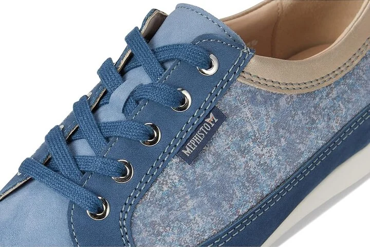 Mephisto Bretta Women's Lace up casual Shoes Denim : EU 38 (US Women's 8) B - Medium, Patent Leather - Image 7