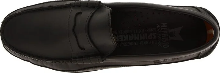 Mephisto Cap Vert Men's Slip on Shoes Black Smooth Leather : EU 42 (US Men's 8) D - Medium - Image 3
