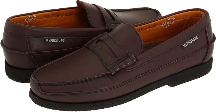 Mephisto Cap Vert Men's Slip on Shoes Cordovan Smooth Leather : EU 42 (US Men's 8) D - Medium